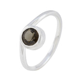 Araya Abstract Brown Solitaire Ring